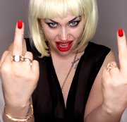RUSSIANBEAUTY: You are stupid retard! Worship My Middle Fingers and Loser Sign JOi Download