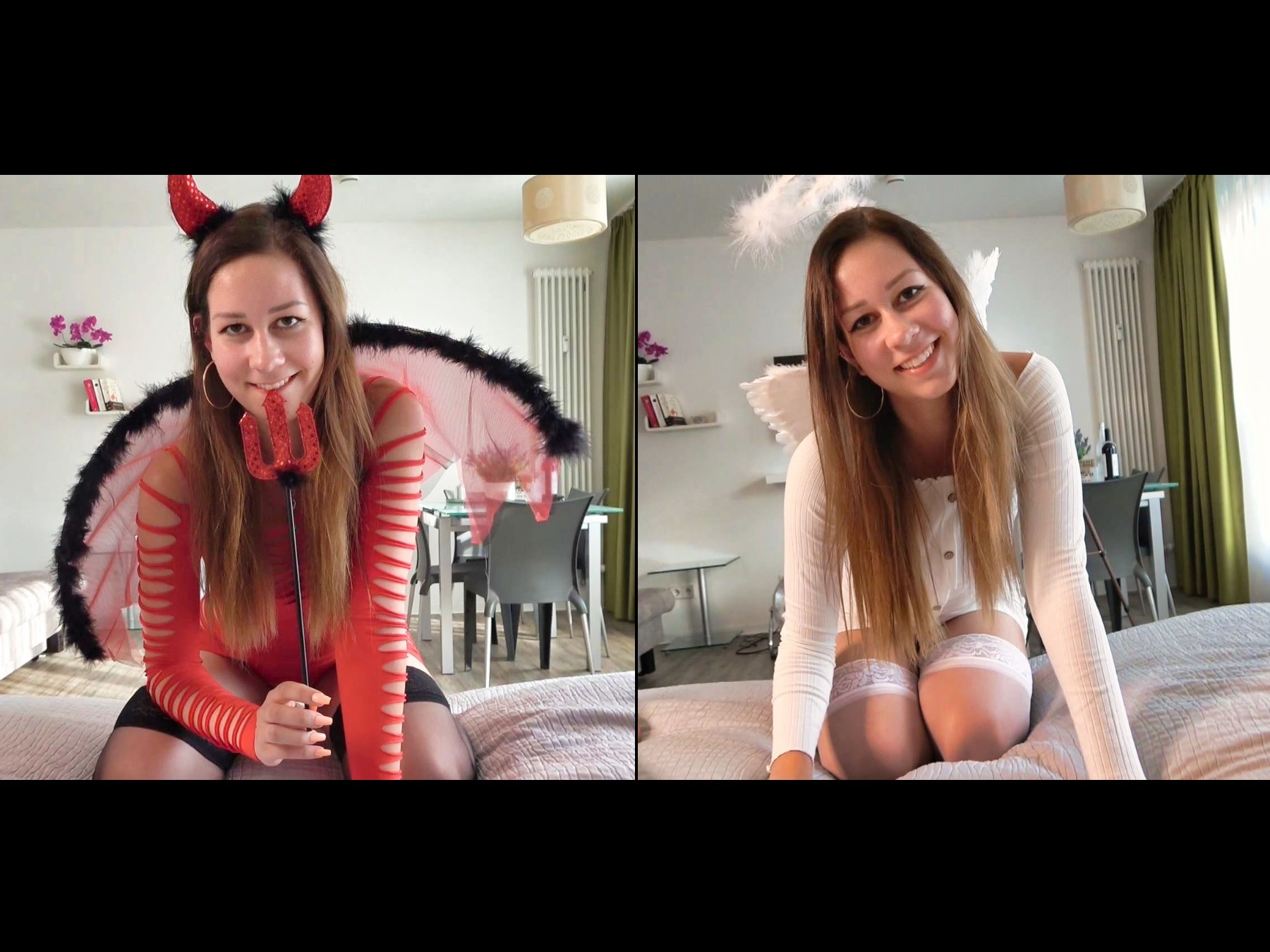 ANGEL vs. DEVIL - Who gets the sperm ???