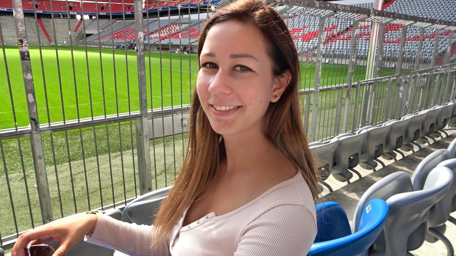 Forbidden sex in the football stadium !!