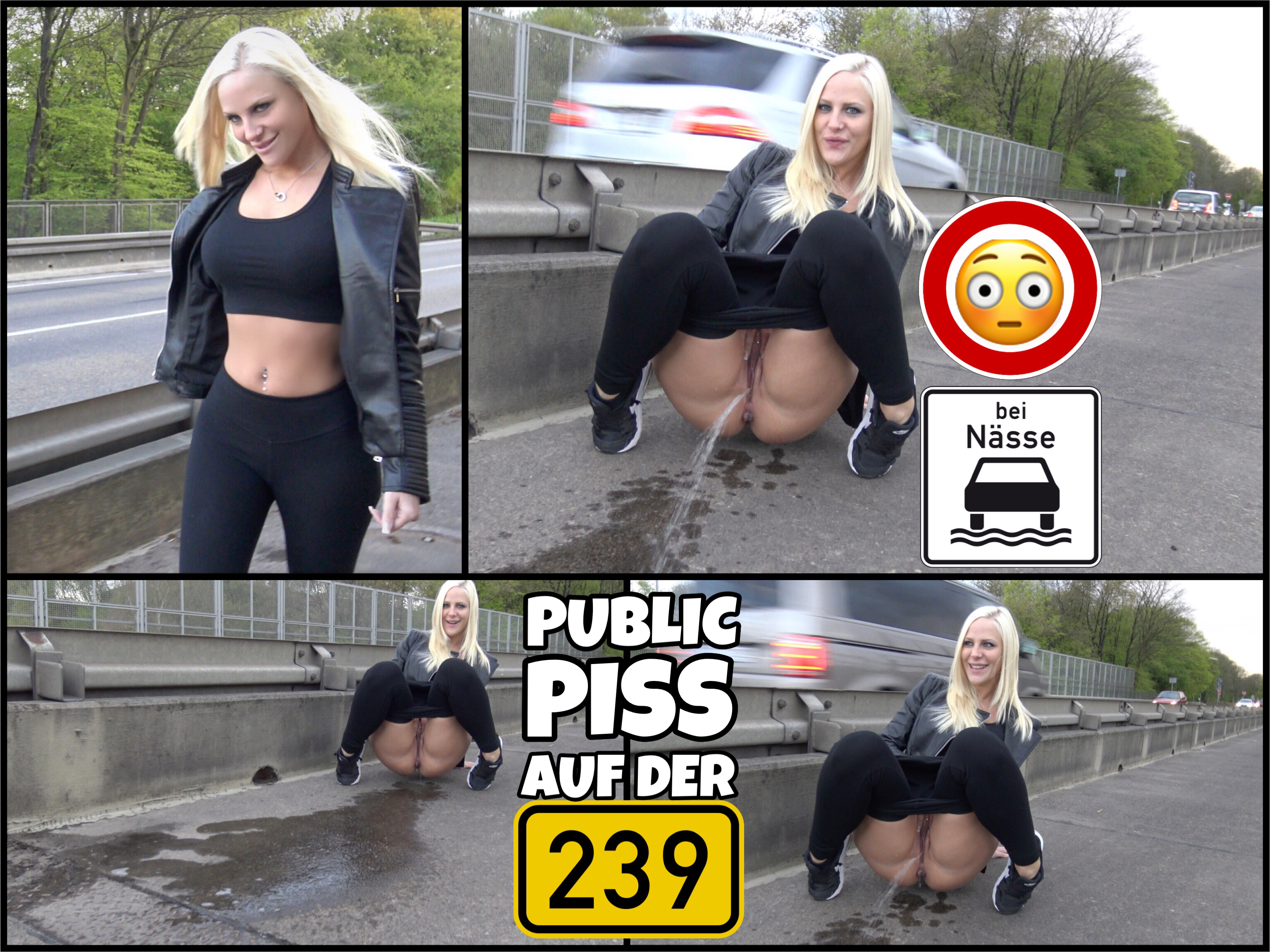 DREIST - All can watch me PUBLIC PISS right on the main road