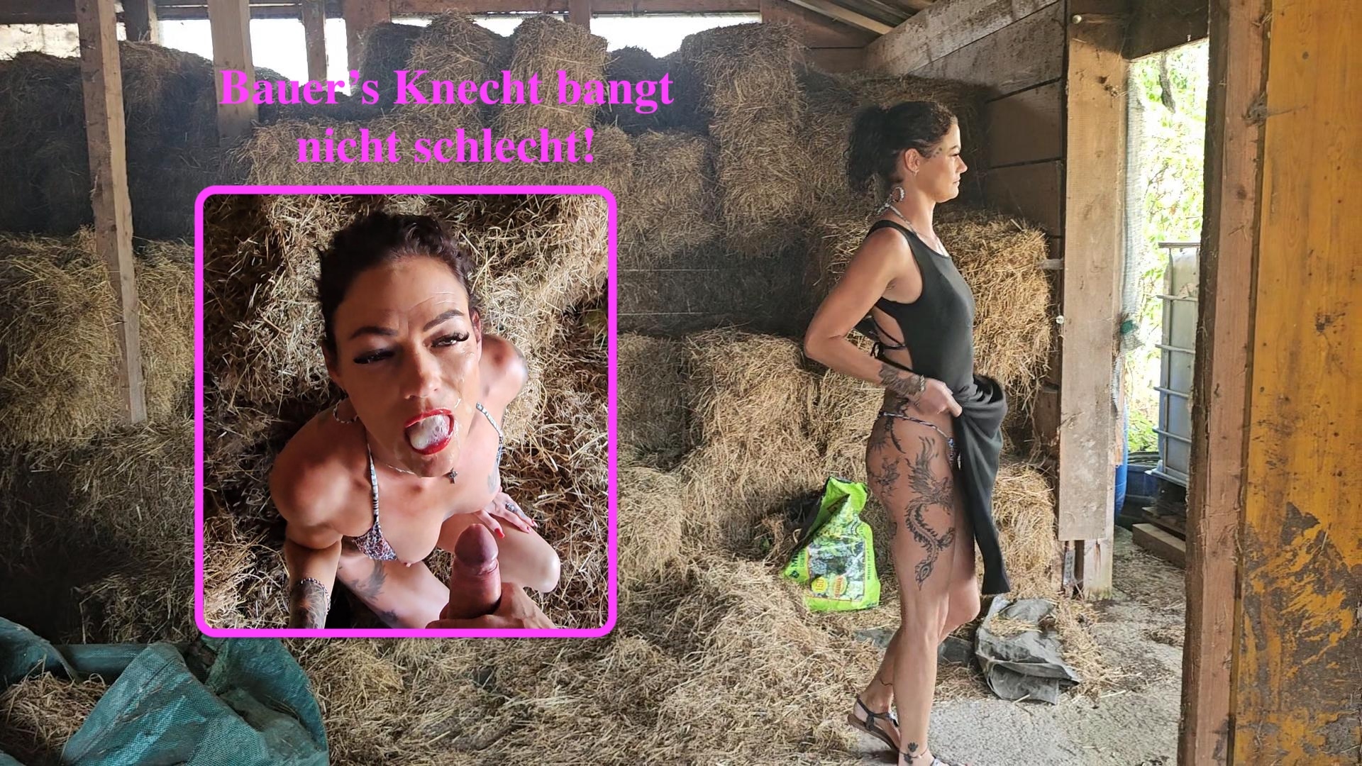 Village festival escalates! Farmer's servant dismembers the town slut in the hayloft.