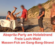 ALEXANDRA-WETT: Abspritz-Party am Hotelstrand. Freie Loch-Wahl! Jeder darf ran! AO Download