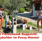 ALEXANDRA-WETT: Der Fitnessbank Doppelritt. Bodybuilder im Pussy Himmel Download