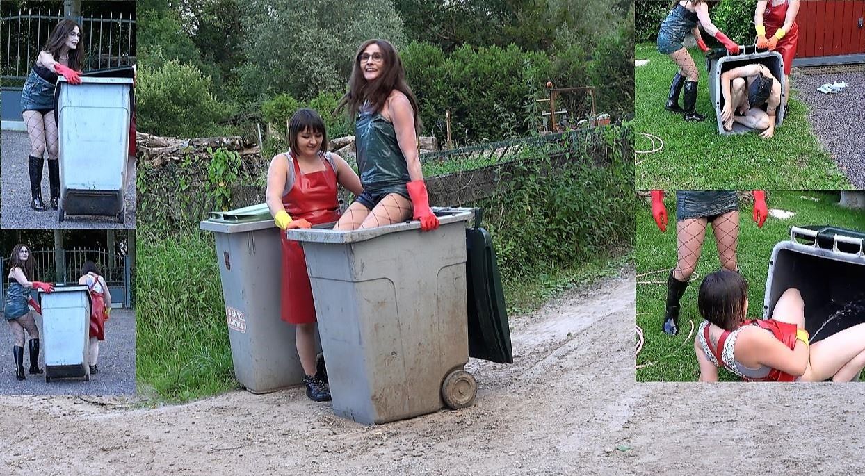 The garbage eater is disposed of in the garbage bin