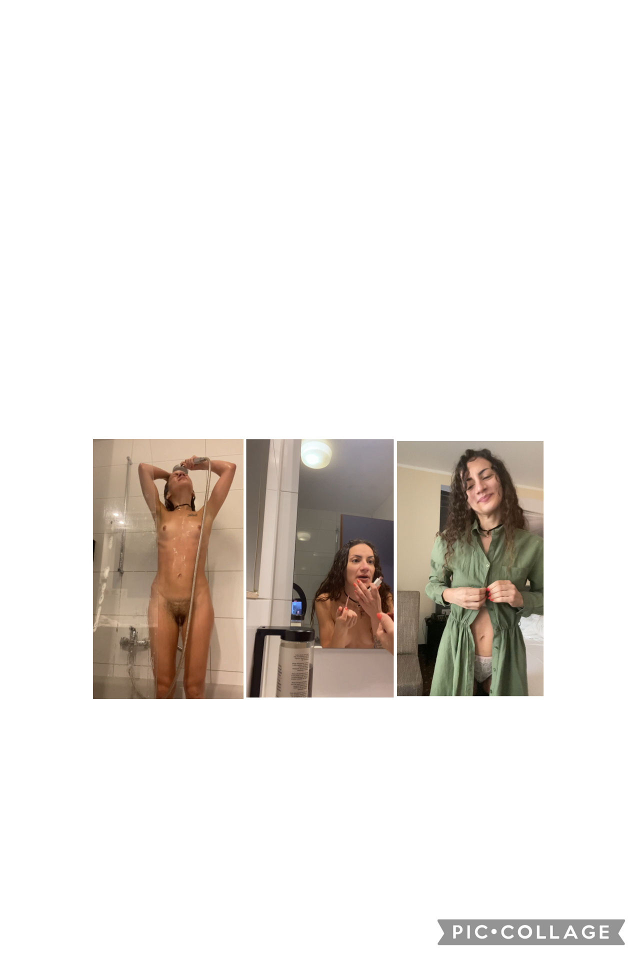 Sue, record yourself showering, putting on makeup and getting dressed!