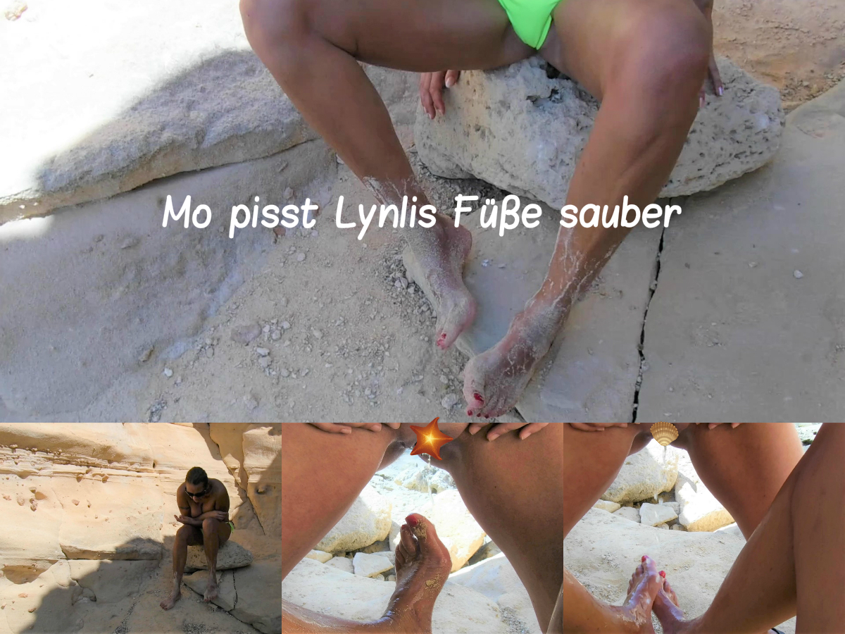 NS 8 ML: Mo pisses Lyn's feet clean