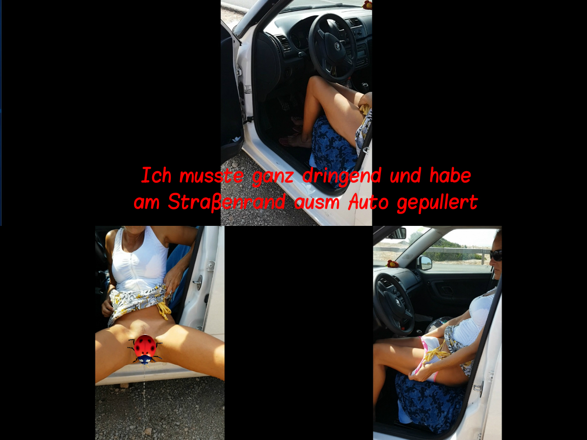 Urgently needed and gepullert on the roadside ausm car