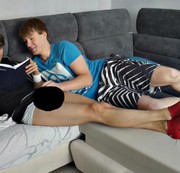 Seducing an averse and lazy twink Amateur Gay Video