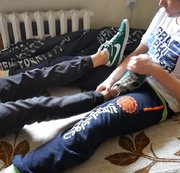 Teen skate guy gave me socked footjob Amateur Gay Video