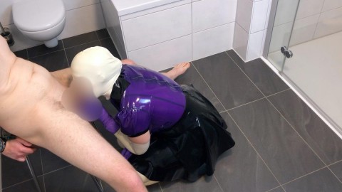 Haarige Bruste Latex Wichsen