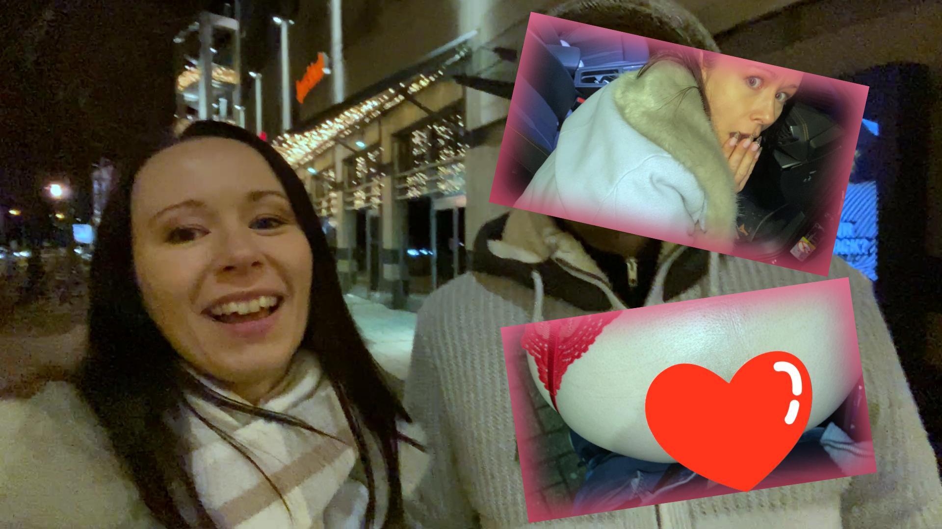Oh no! Pregnant by strangers at a Christmas market?