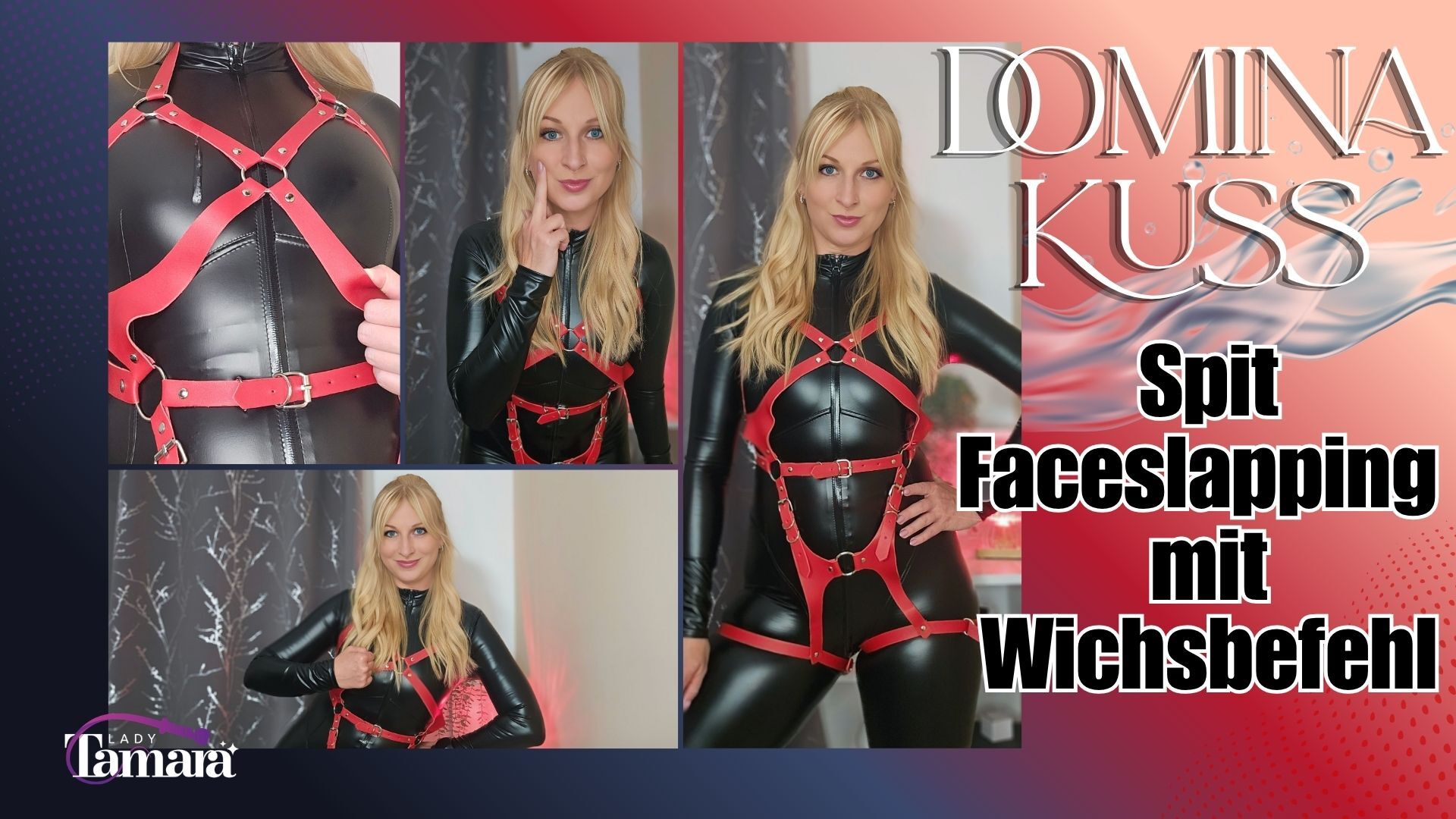 Dominatrix kiss – Spit faceslapping with masturbation order
