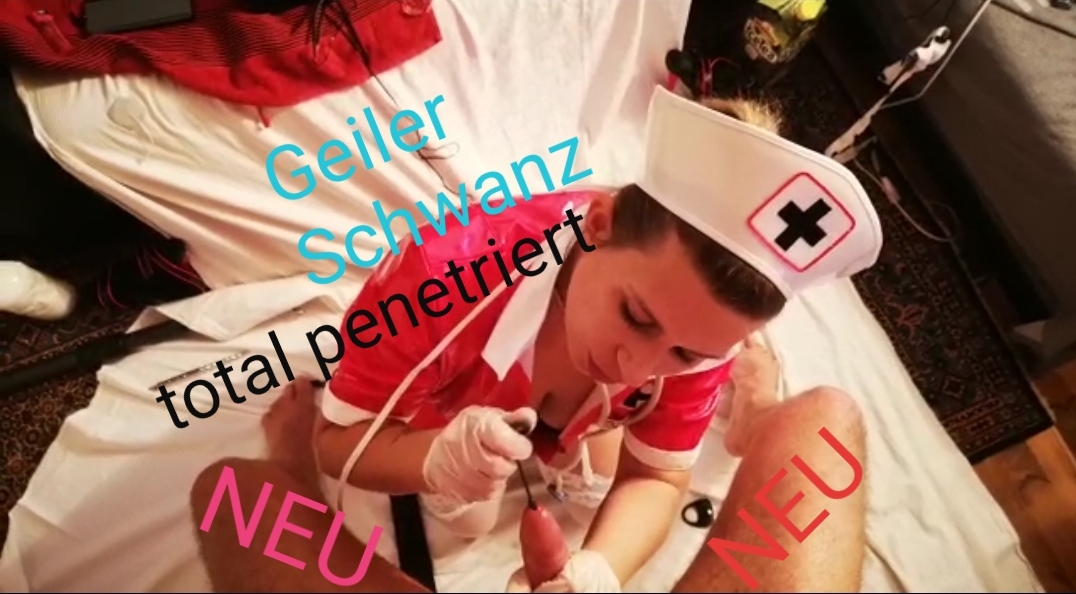 Horny cock penetrated by nurse