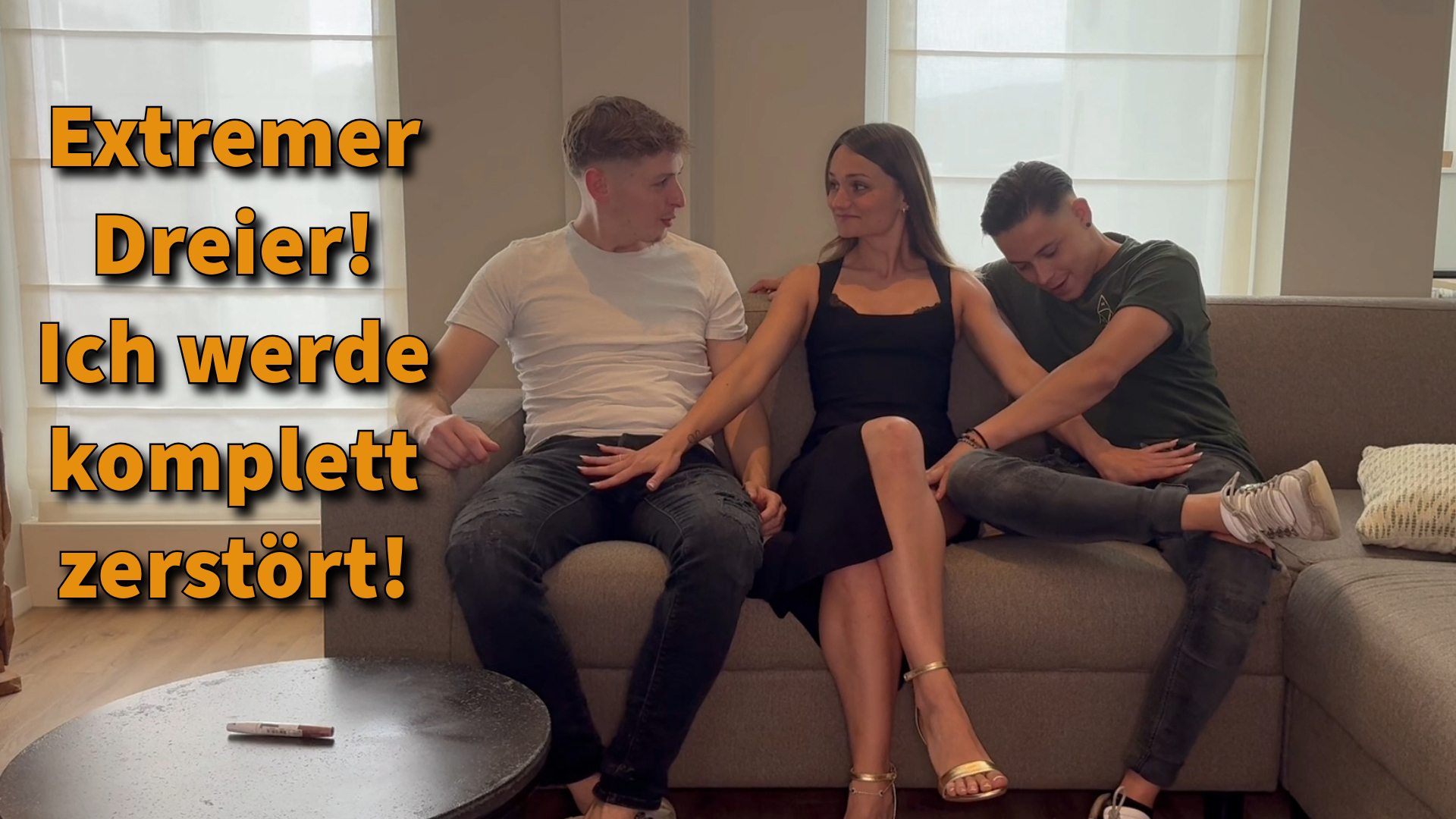 Extreme threesome! I'm completely destroyed!