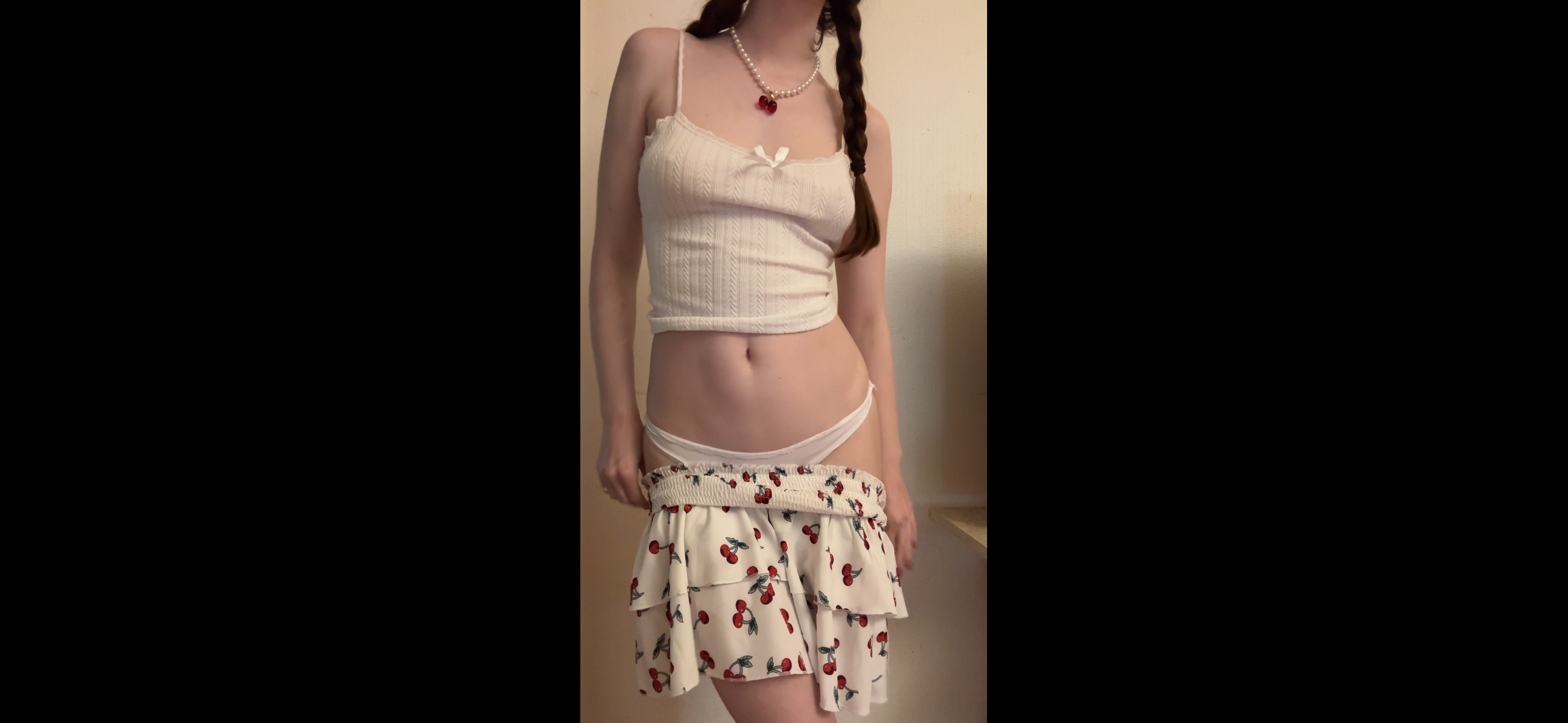 I slowly undress
