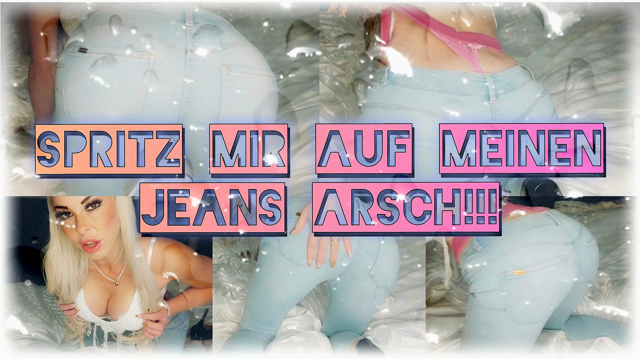 Cum on my jeans ass!!!