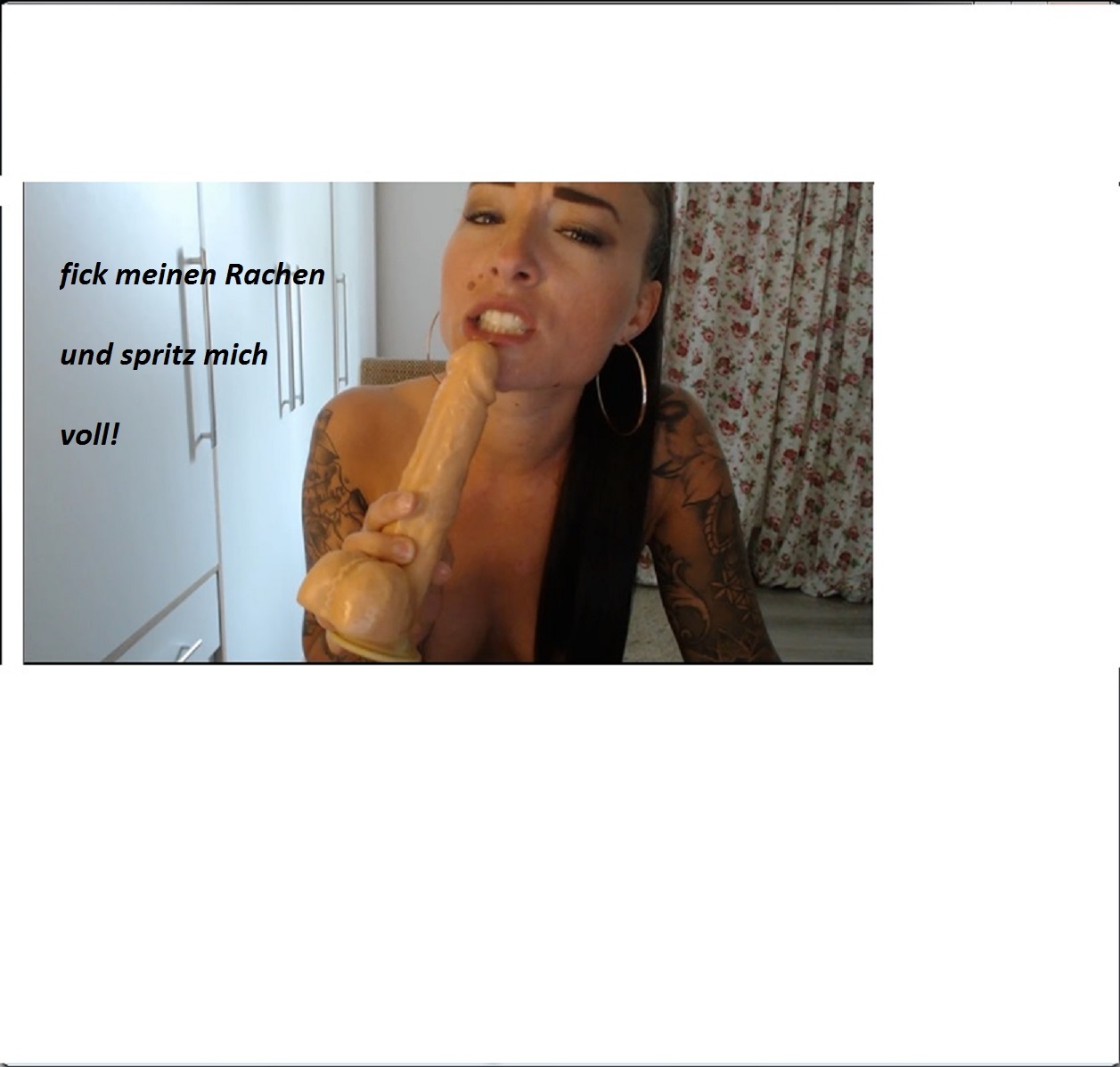 wet dildo fucking with countdown