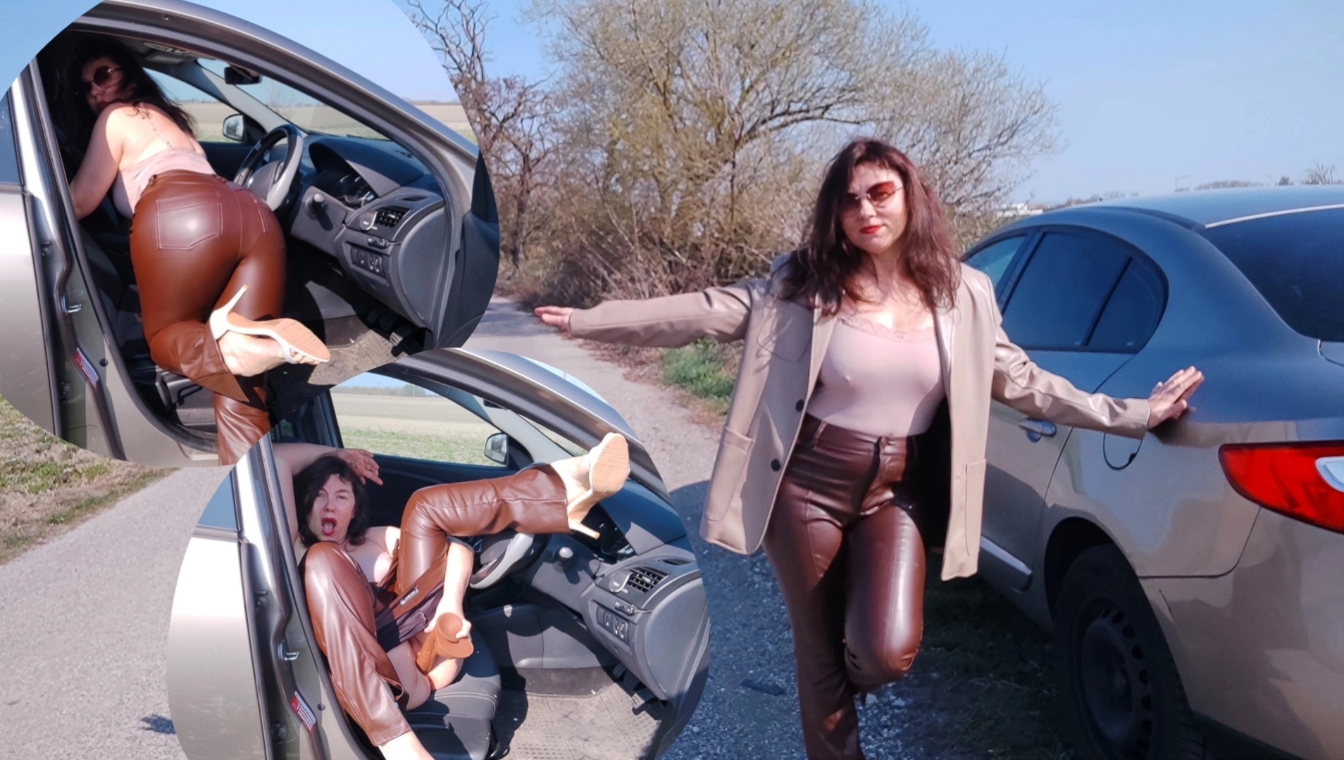 Viola is on the road again and is waiting for someone to help her with her car. Maybe you?