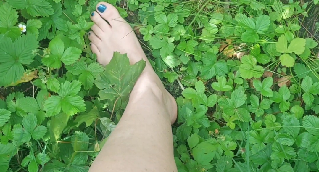 Barefoot through the grass