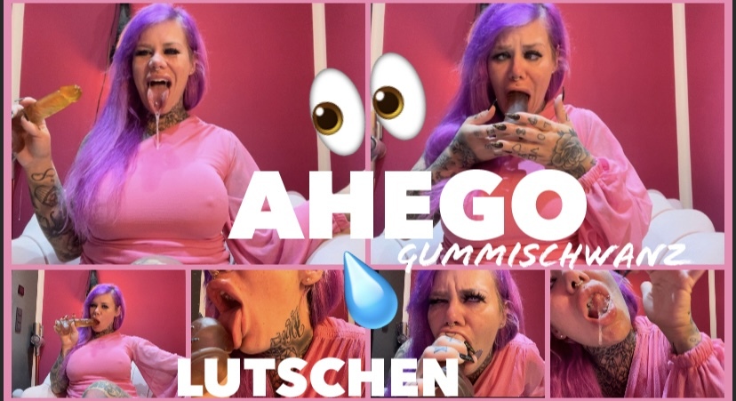 Sucking AHEGO RUBBER COCK