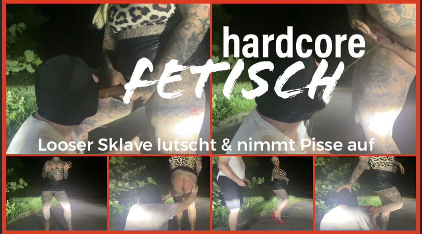 hardcore FETISH | LOOSER SLAVE SUCKS & TAKES PISS