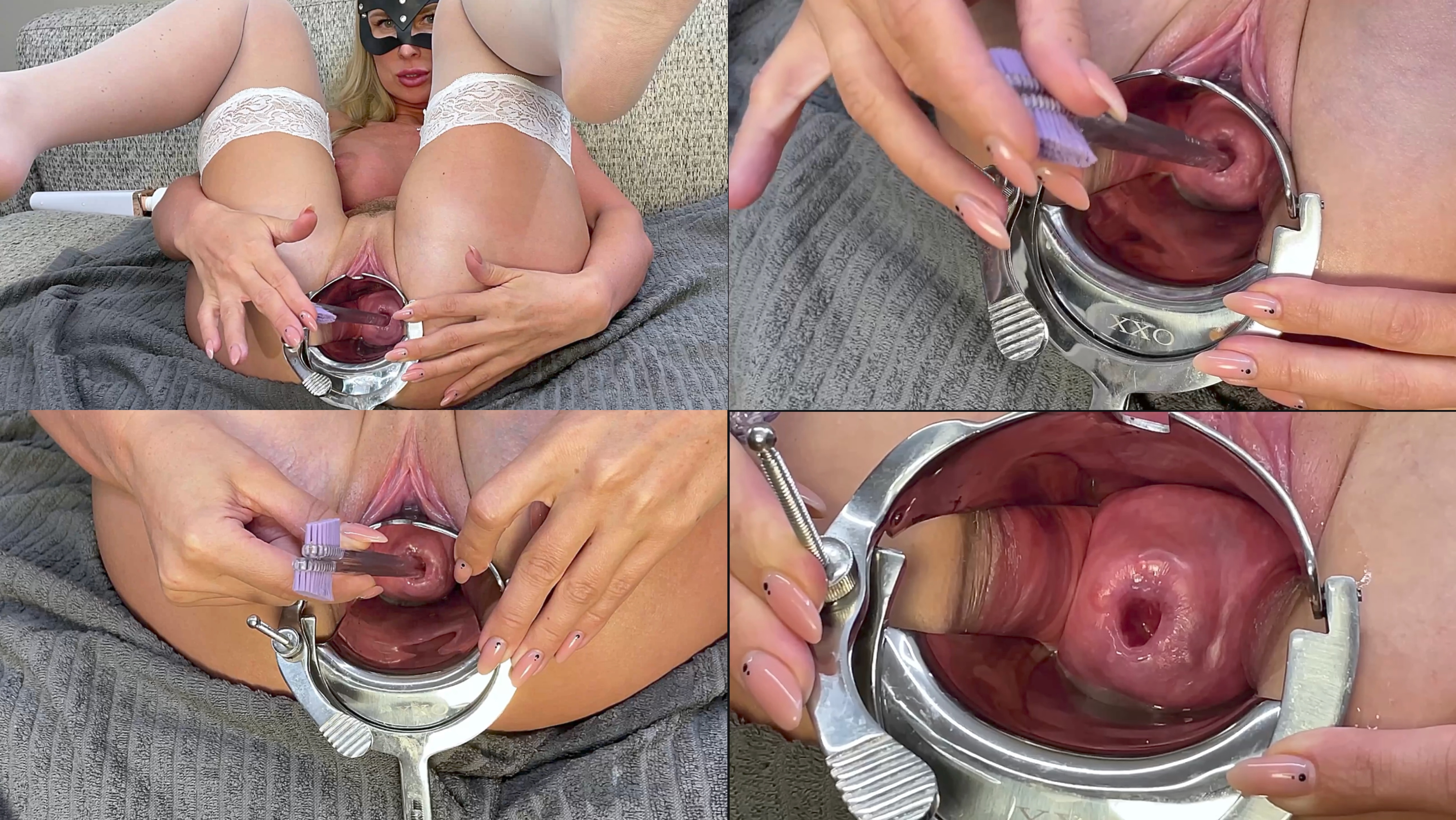Speculum Double ToothBrushes Cervix Tease!