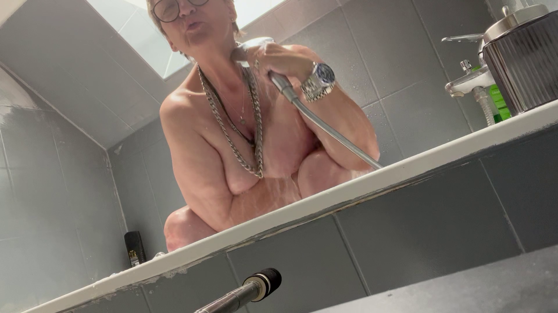 A hot shower as foreplay