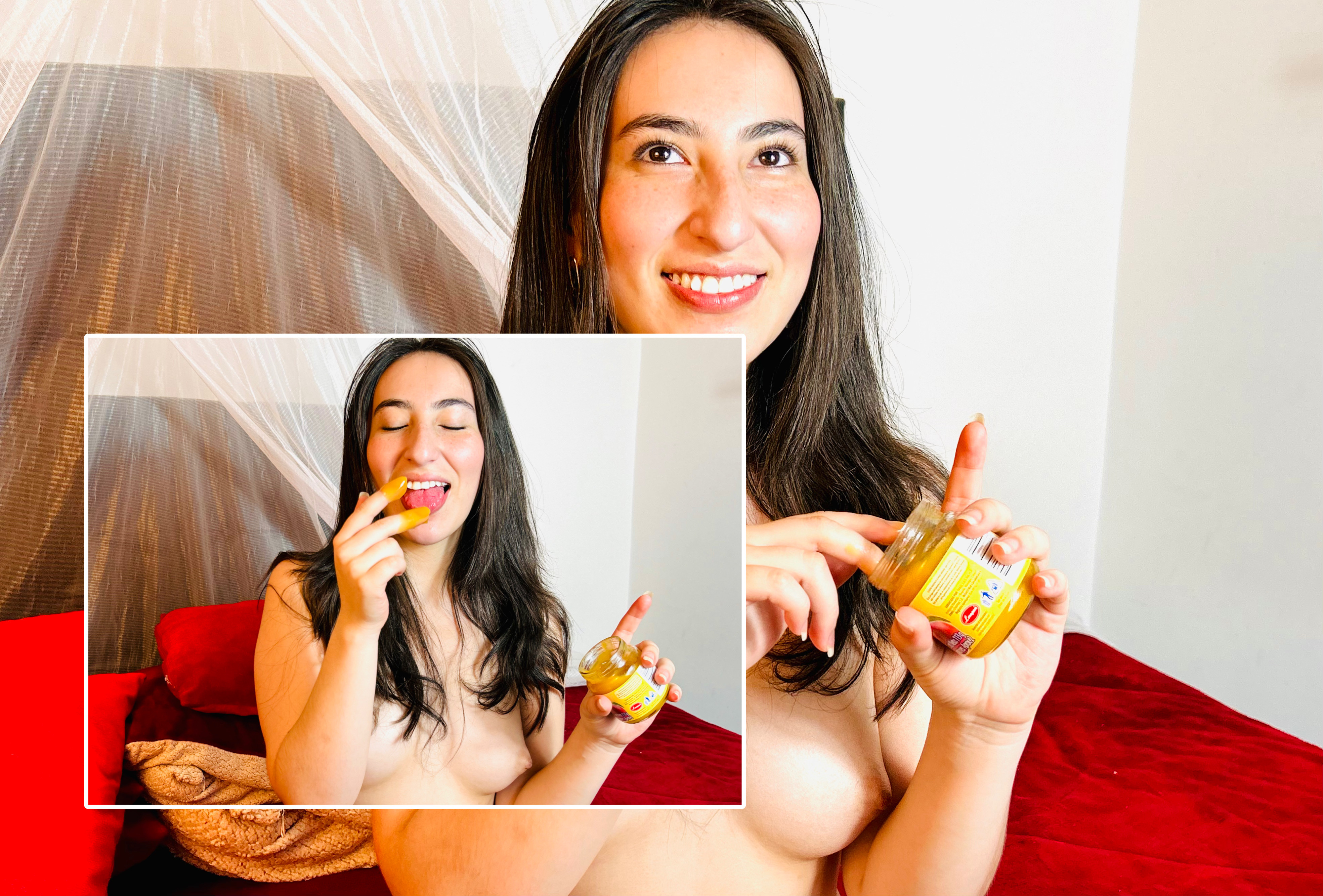 sucking my compote from my fingers