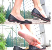 MOLLYSBEDROOM: Flat shoes outdoor tease foot  fetish Download