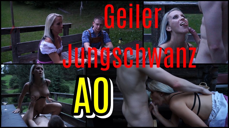 Young cock outdoor AO fucked