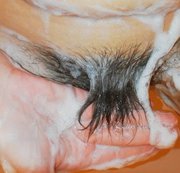 CUTEBLONDE666: washing my extreme hairy cunt Download