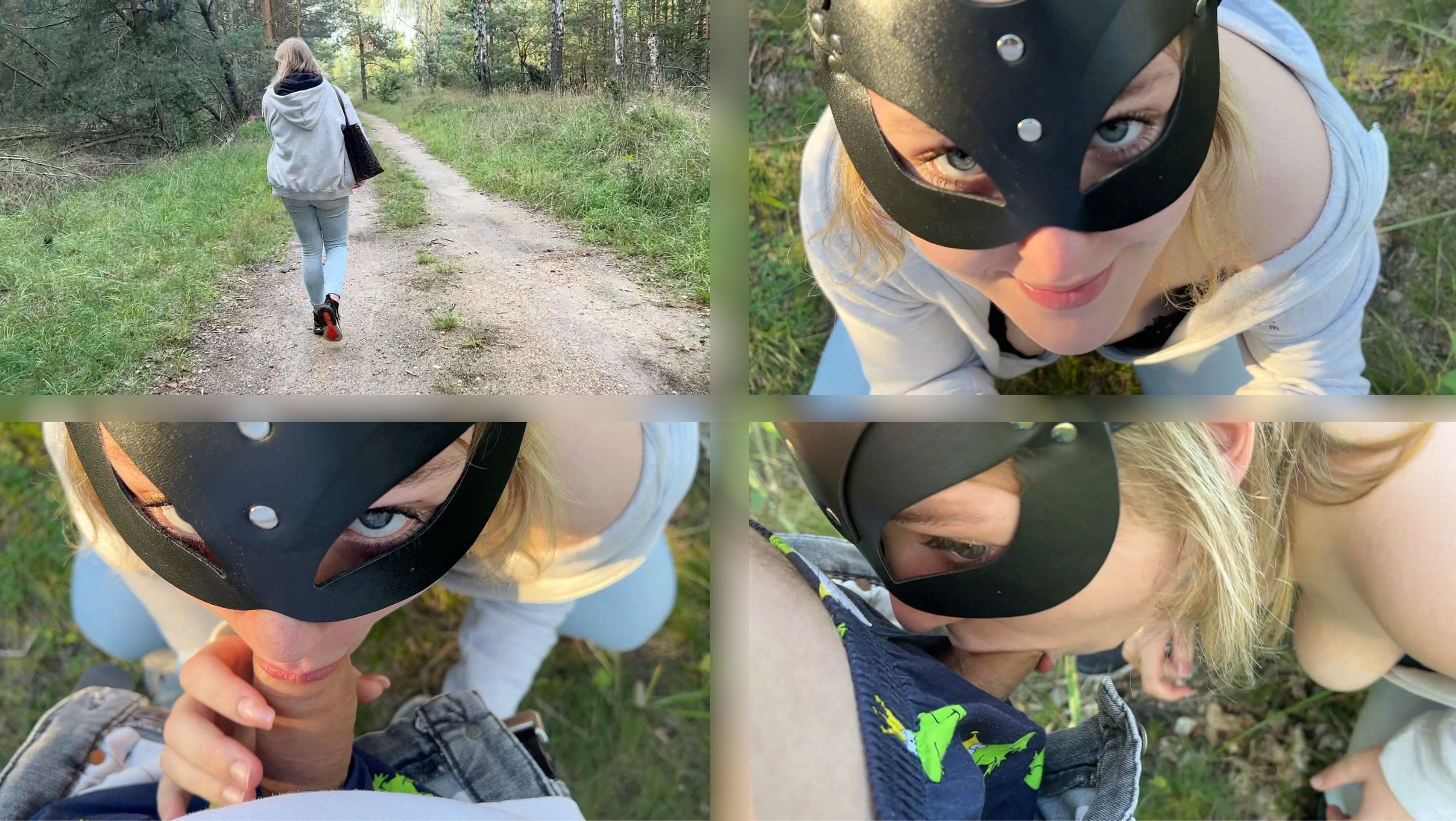 Almost caught in the woods!