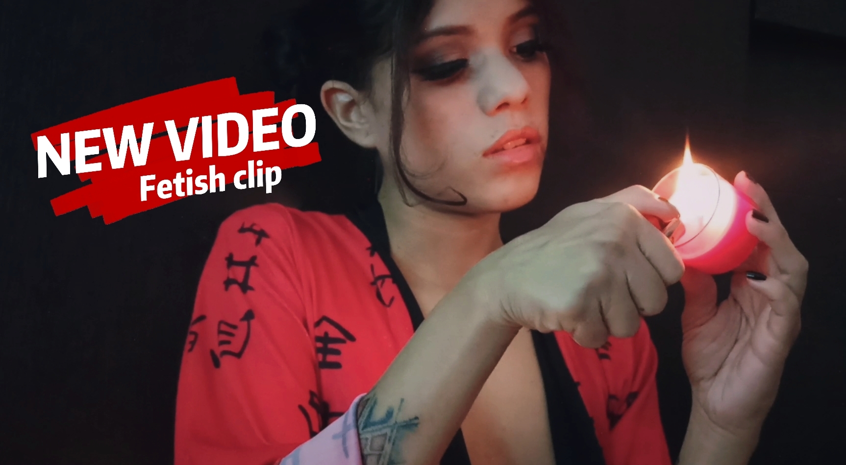 Erotic tease: Candles and Wax