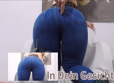 Jeans ass in your face