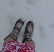 LYCRA22: mit Gummi Stiefeln im Schnee gelaufen ... Download